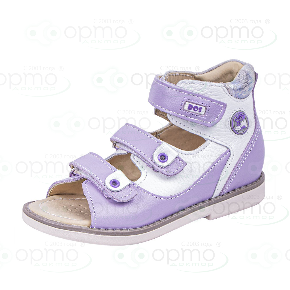 Сандалики фиолетовые с белым 162-811 (28)