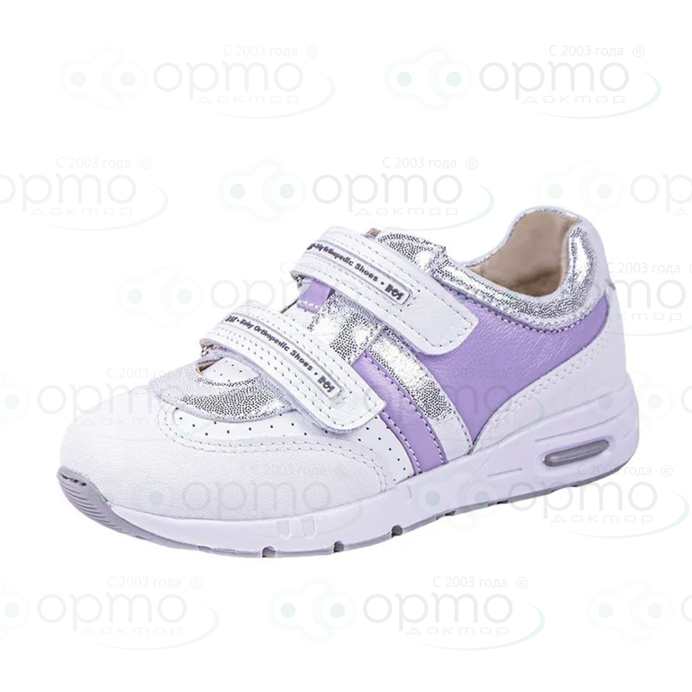 Кроссовки фиолетовые с серебром 232-814 (36)