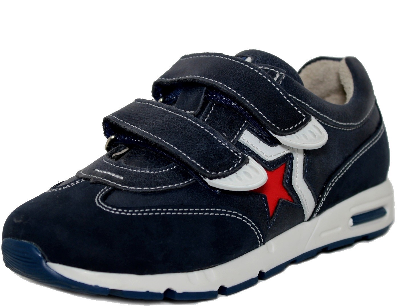 Кроссовки синие/красная звезда 096-715 (36)
