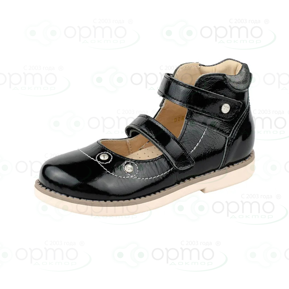 Туфли закрытые черный лак 028-11 (36)