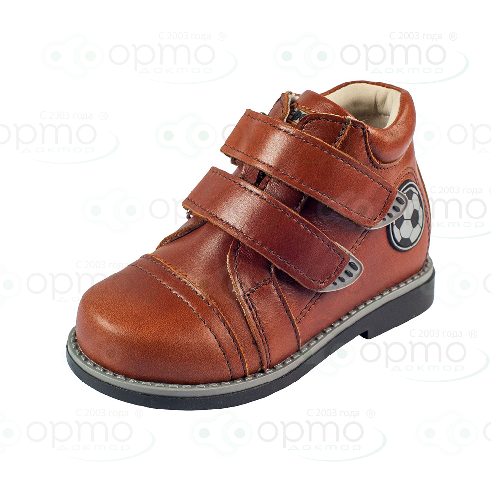 Ботинки на байке коричневый 133-522 (28)