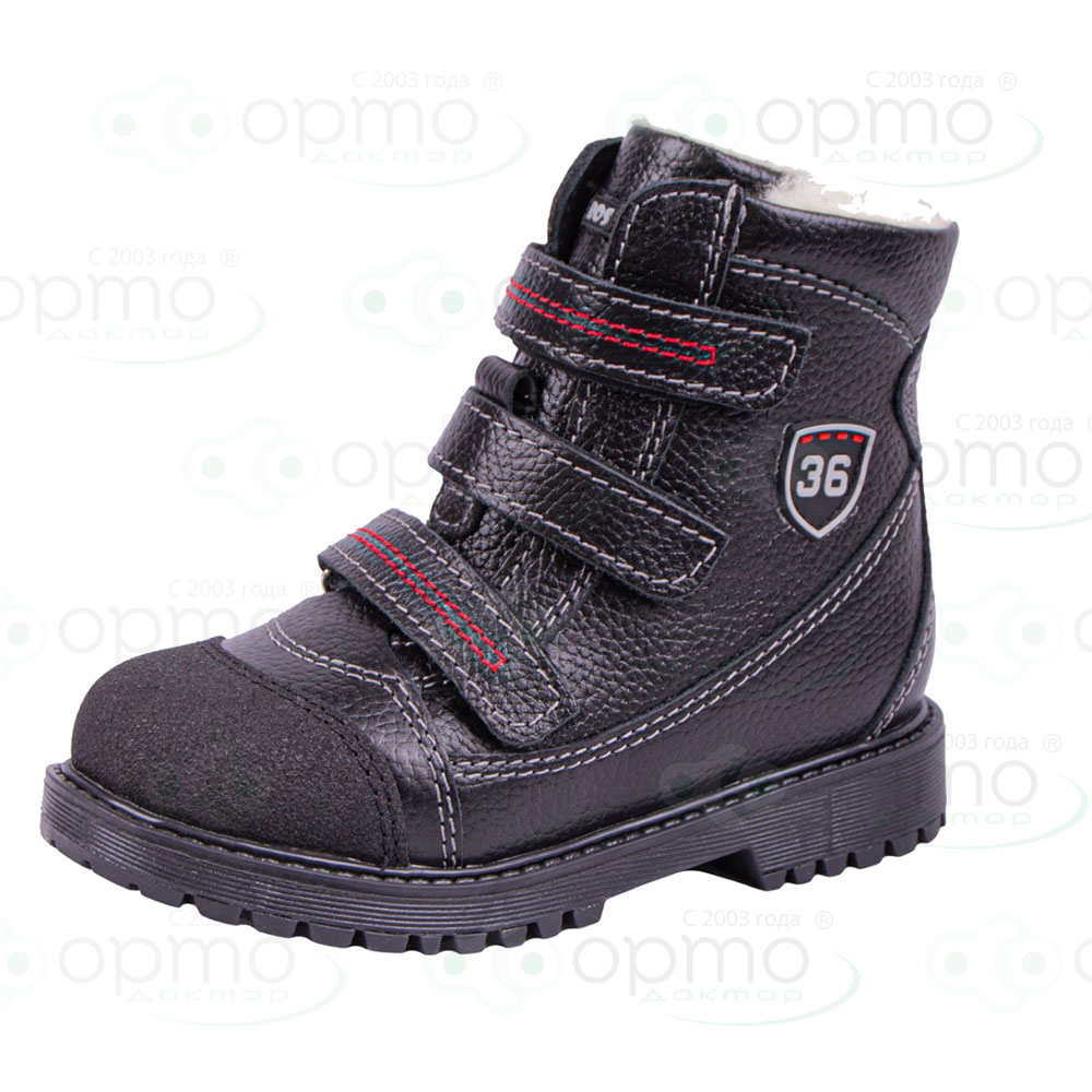 Ботинки на байке черные 425-12 (40)