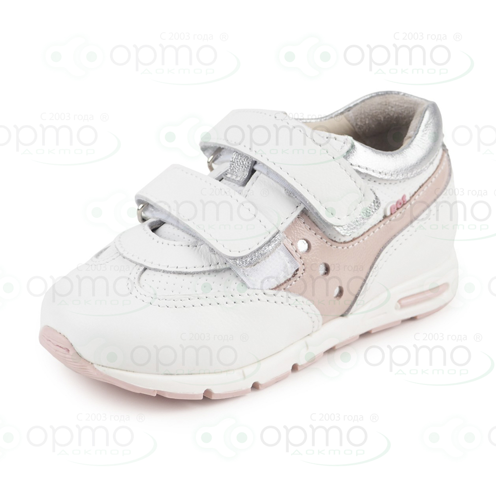 Кроссовки белые с розовым 091-01 (36)