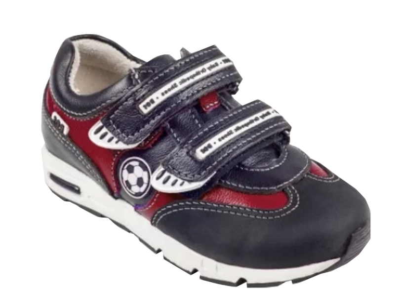 Кроссовки синие с красным 098-312 (36)