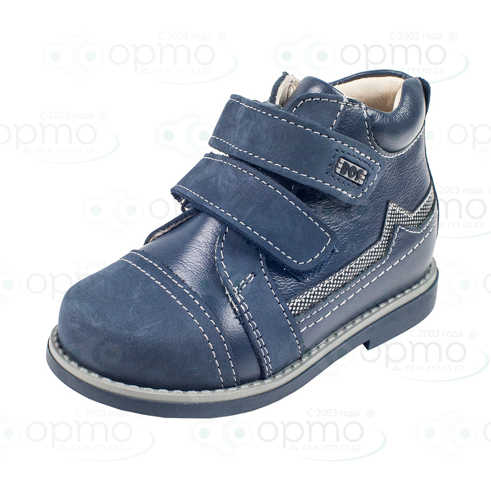 Ботинки на байке синие 138-72 (36)