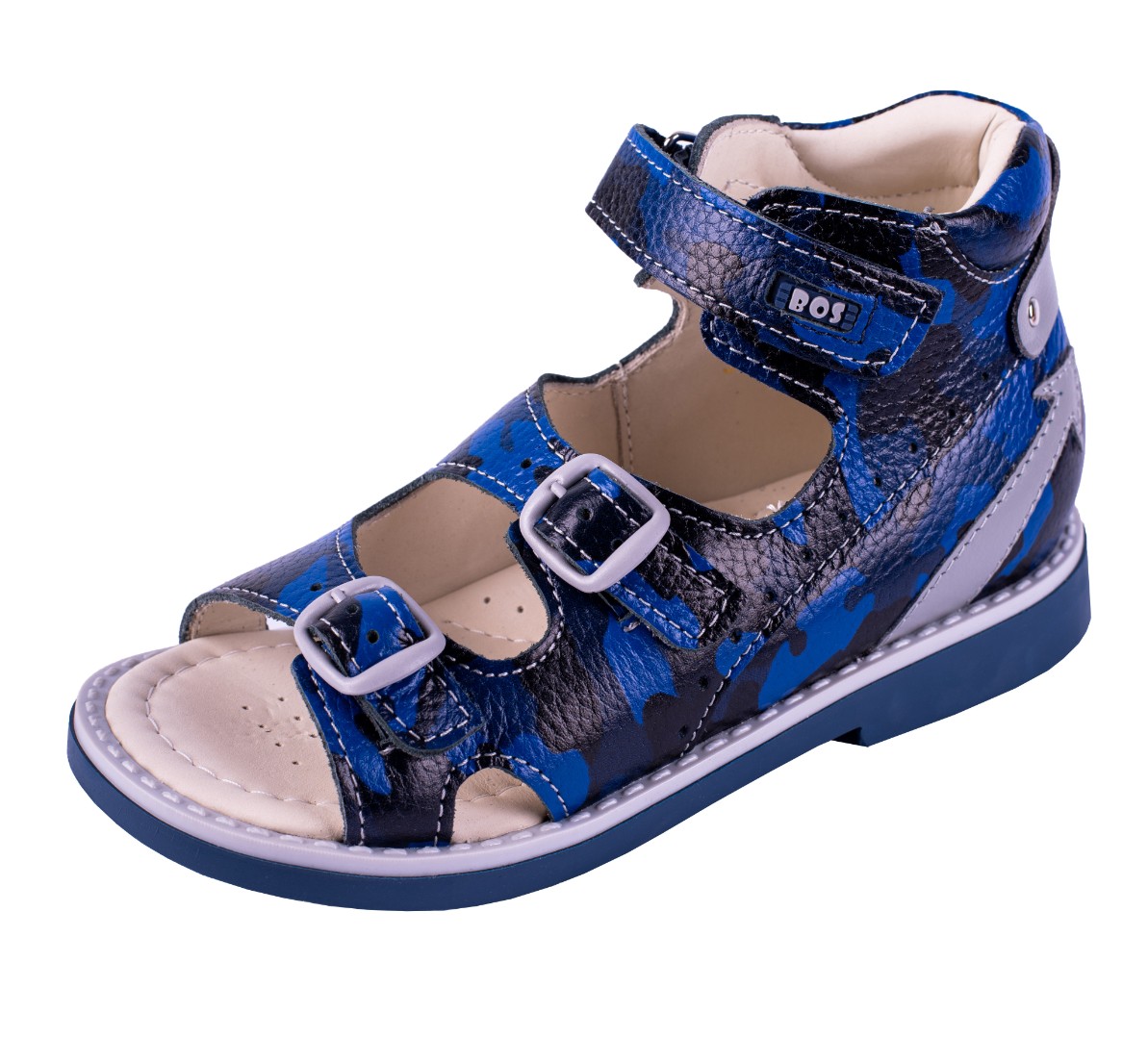 Сандалики синие милитари 362-71 (34)