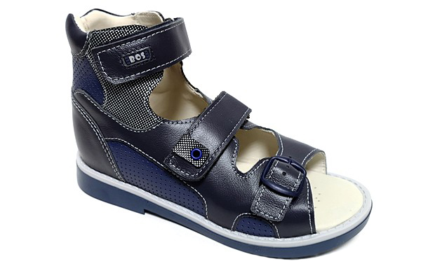 Сандалики высокие синие 038-718 (31)