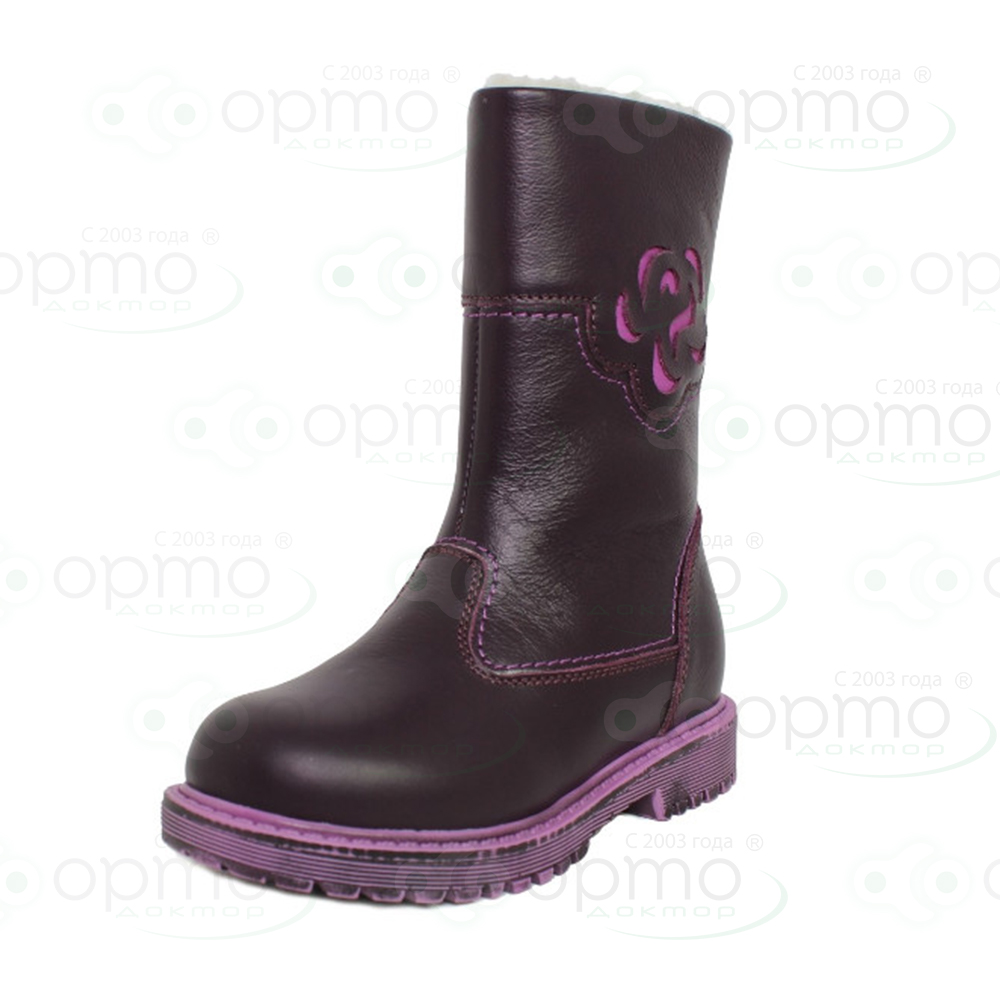 Сапожки девочка зима фиолетовые 141-83 (26)