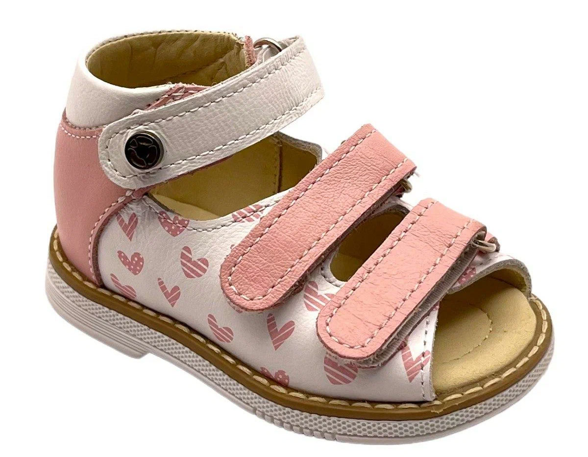 Сандалии для девочки Tapiboo 26036 (22,фиалка розовый/сердечки)