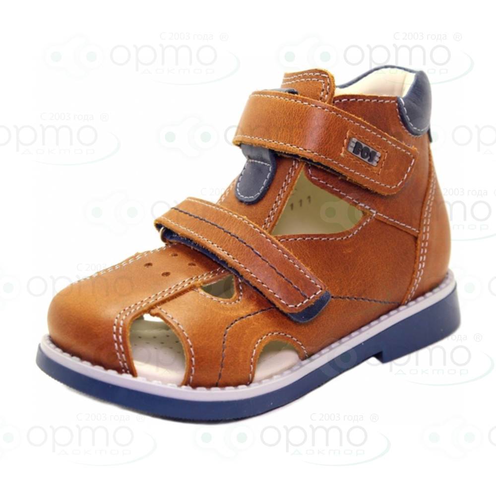  Сандали закрытые коричневые 111-51 (36)