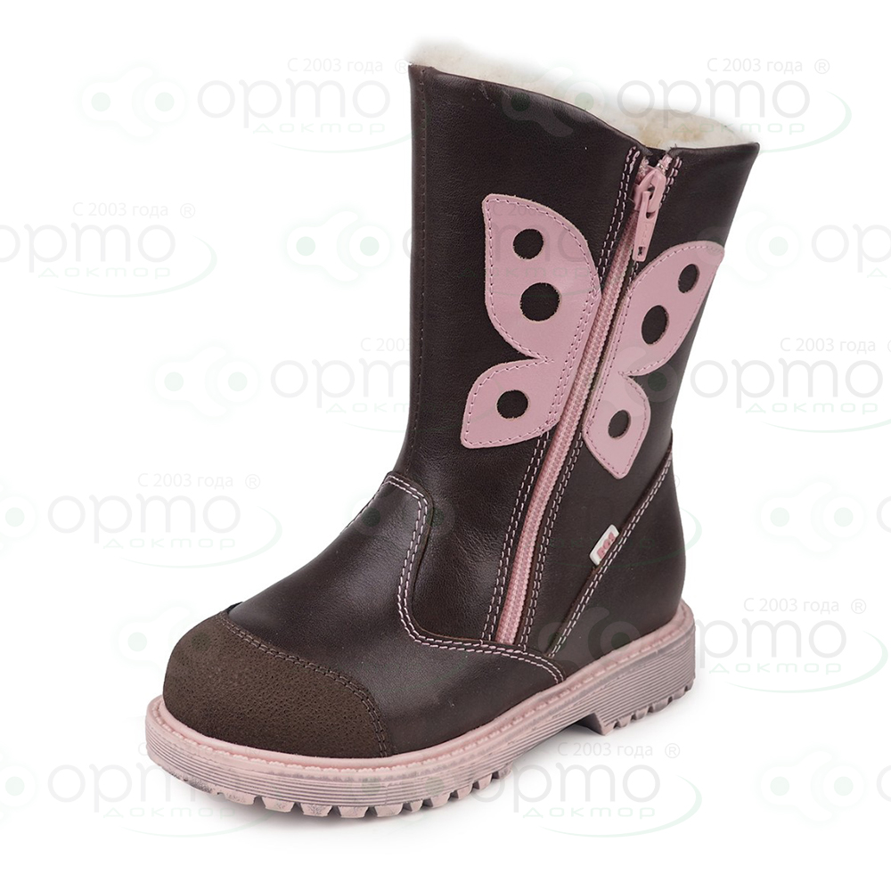 Сапожки на меху девочка коричневые 145-53 (36)