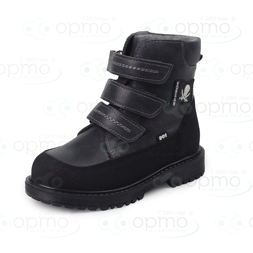 Ботинки на байке серые 204-22 (36)