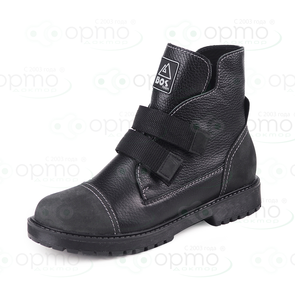 Ботинки на байке черные мальчик 205-123 (40)