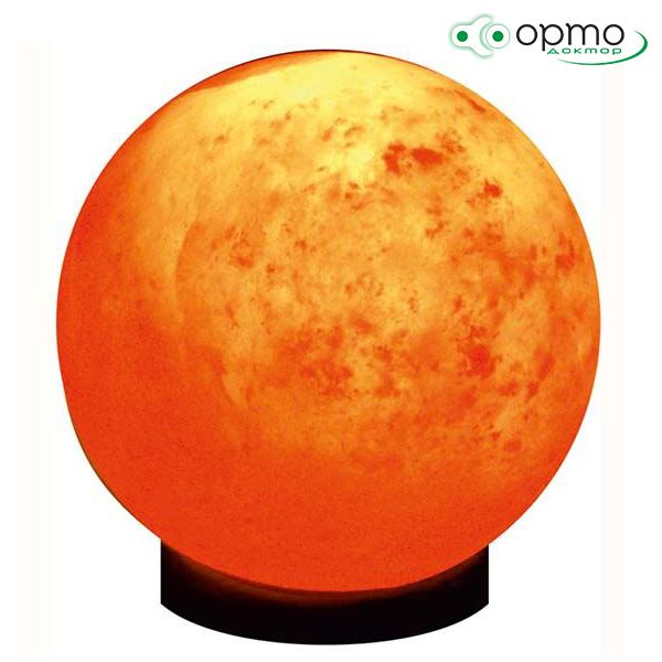 Декоративно-обработанная соляная лампа СФЕРА (Неизвестная характеристика)