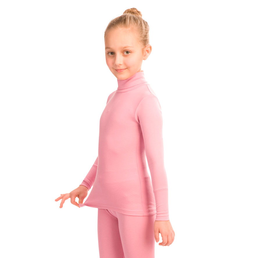 FC 102 Футболка для девочек с длинным рукавом с высоким воротником (№8, черн.)