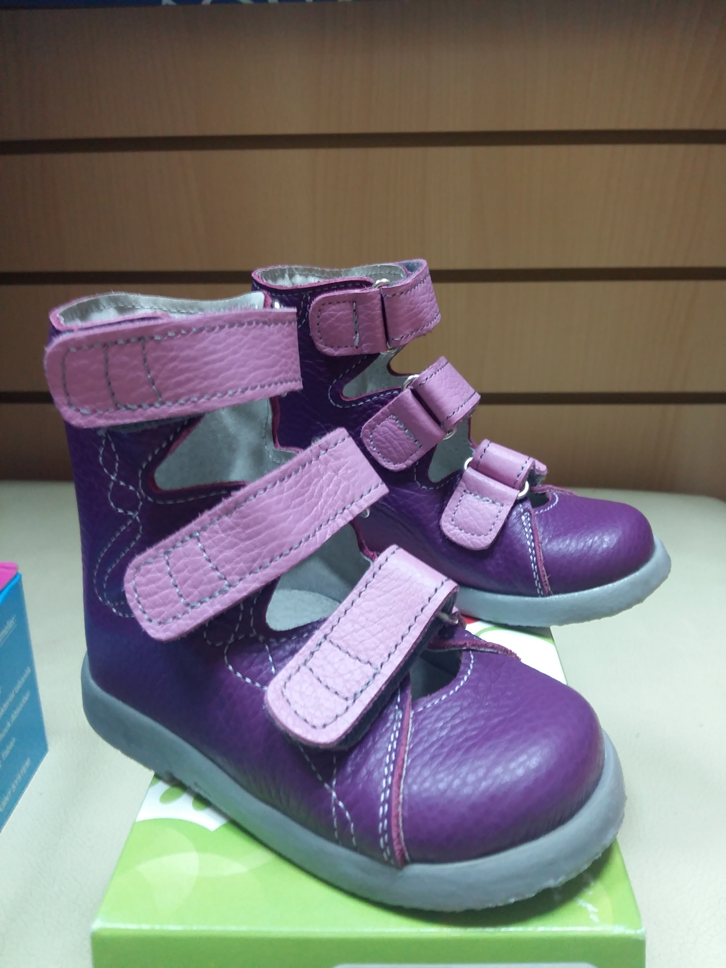 Ботинки ортоп, 042/Е ОРТО-С (19.5, синий с сер.)