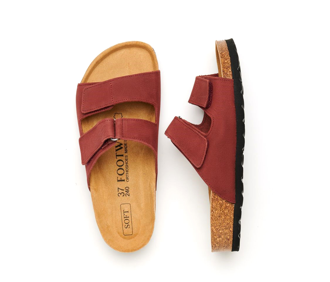 702001-122 Сандалии женские,бордовый Footwell (40)