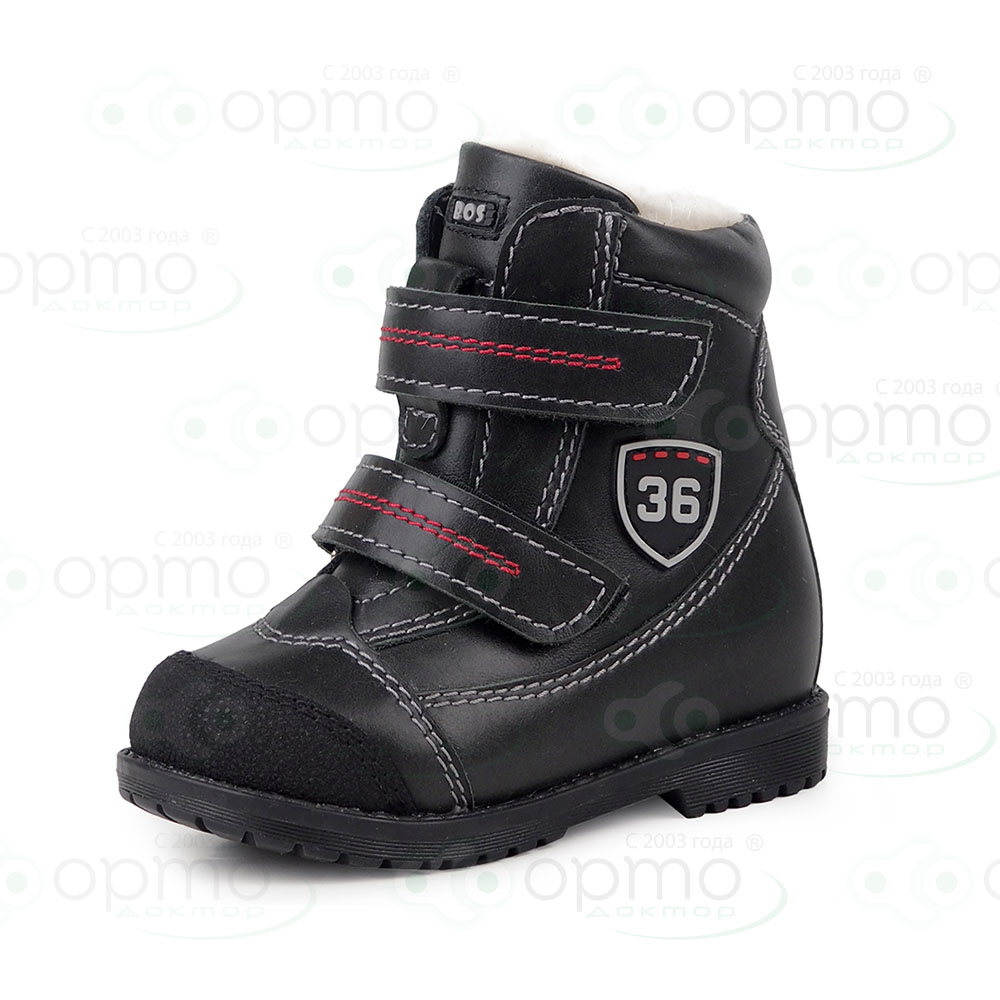 Ботинки на меху черные 422-13 (31)